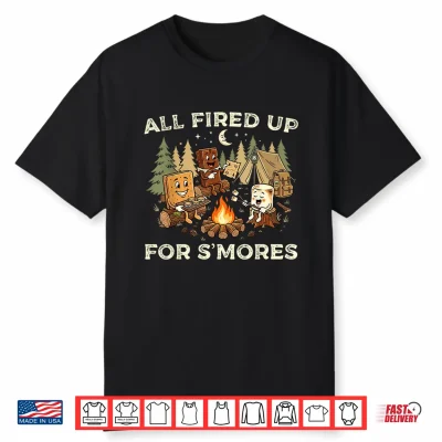 Camping Smores Campfire Group Funny Shirt