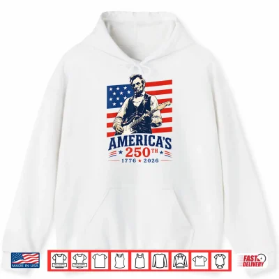 Hoodie Vintage Abraham Lincoln Abe Lincoln Playing Guitar 250 Years Shirt