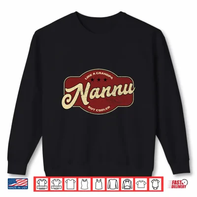 Sweatshirt Vintage Nannu Like a Grandpa but Cooler Maltese Grandpa Performance Shirt