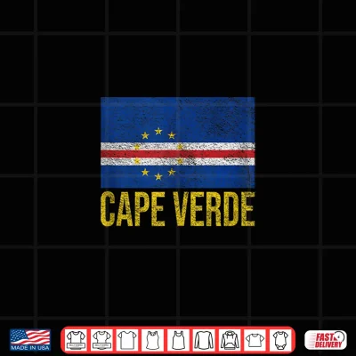 Design Cape Verde Flag Cabo Verde Praia Shirt