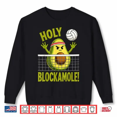 Sweatshirt Funny Volleyball Shirt for Teens Girls Boys Avocado Graphic Shirt