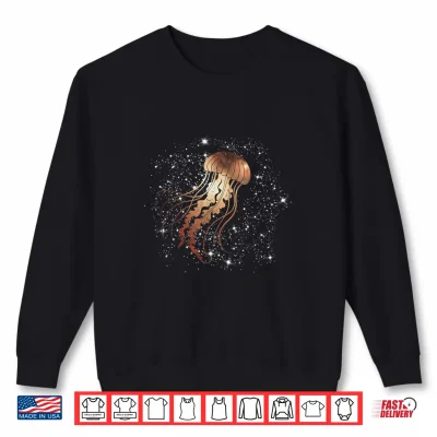 Sweatshirt Jellyfish Cosmic Sea Art Shirt