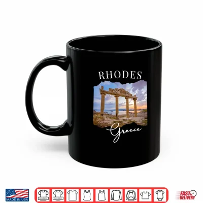 Mug Rhodes Greece Tourist Souvenir 2026 Cruise Mediterranean Shirt