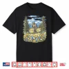Bigfoot In Flower Field Mountain Hiking Nature Sasquatch Shirt