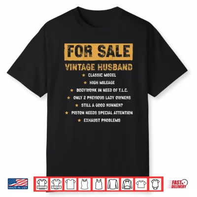 For Sale Vintage Husband Classic Model Fathers Day Shirt