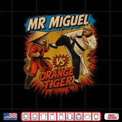 Design Mistah Miguel Kung Fu Cat Design Shirt