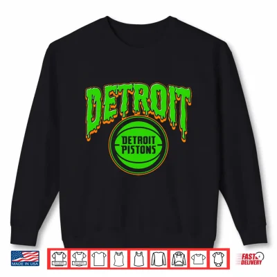 Sweatshirt NBA Detroit Pistons Halloween Scary Shirt