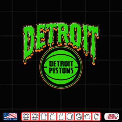 Design NBA Detroit Pistons Halloween Scary Shirt