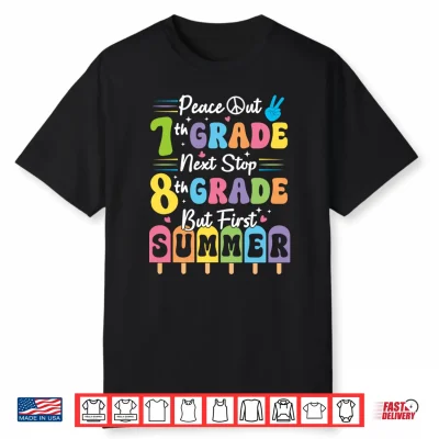 Peace We Out 7Th Grade Summer Graduation Seventh Grader Grad Performance Shirt