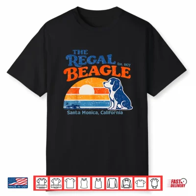 Retro The Regal Beagle Est 1977 Santa Monica California Tee Shirt
