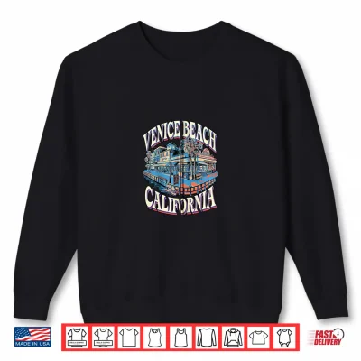 Sweatshirt Retro Venice Beach West Coast Logo Shirt Shirt