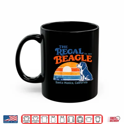 Mug Retro The Regal Beagle Est 1977 Santa Monica California Tee Shirt
