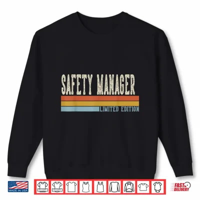 Sweatshirt Safety Manager Week Retro Vintage Back to School Day Shirt