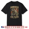 Vintage Abraham Abe Lincoln Riding A Motorcycle 250 Years Shirt