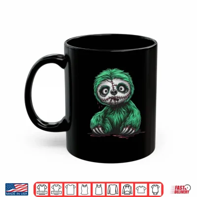 Mug Zombie Sloth Halloween Funny Shirt