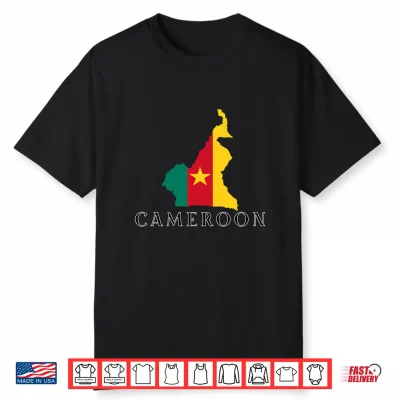 Cameroonian Flag Patriotic Men Women Kids Cameroon Shirt
