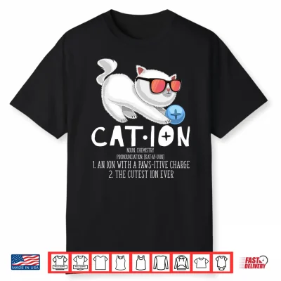 Cation Pawsitive Element Cat Shirt Chemistry Teacher Gift Performance Shirt