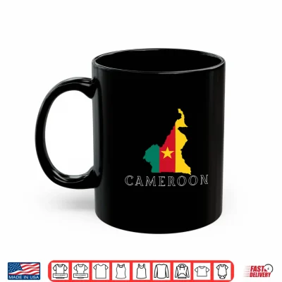 Mug Cameroonian Flag Patriotic Men Women Kids Cameroon Shirt