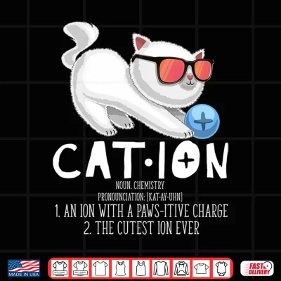 Design Cation Pawsitive Element Cat Shirt Chemistry Teacher Gift Performance Shirt
