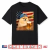 Funny Pomeranian Drinking Beer Dog Meme Art Graphic Shirt