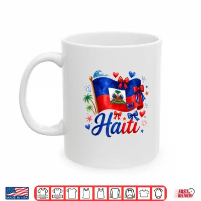Mug Haiti Haitian Flag Outfits for Women Haiti Flag Day Shirt