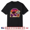 Hi Zev Funny Cat Princess Retro Sunset Sunglasses Crown Shirt