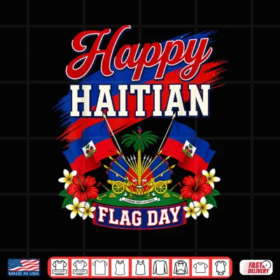 Design Haitian Flag Day Independence Women Men Shirt