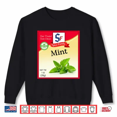 Sweatshirt Mint Condiment Costume Holiday Spice Costumes Performance Shirt