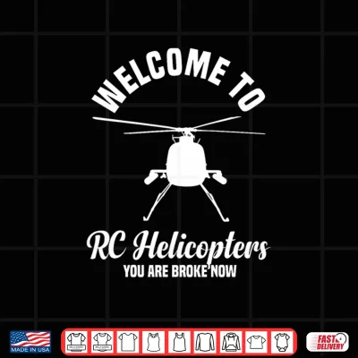 Design RC Helicopter Pilot Remote Control Heli Flying Shirt