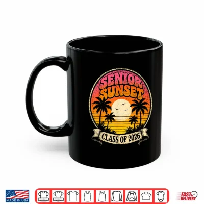 Mug Senior Sunset Retro Graduation Class 2026 Shirt