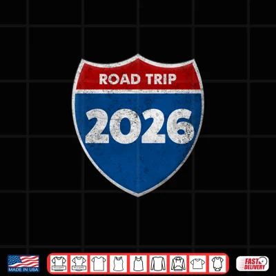 Design Road Trip 2026 Sign Matching Family Group Shirt