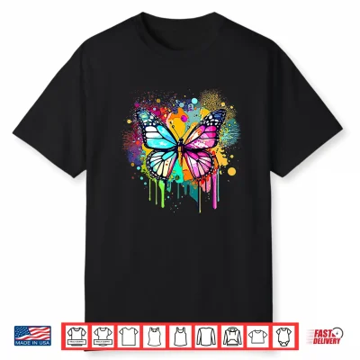 Beautiful Butterfly For Woman Girl Butter Fly Butterflies Performance Shirt
