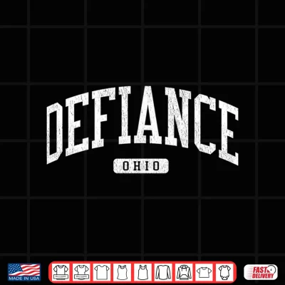 Design Defiance Ohio OH JS03 College University Style Shirt