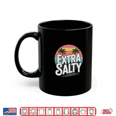 Mug Extra Retro Sunset Beach Typography Design Shirt