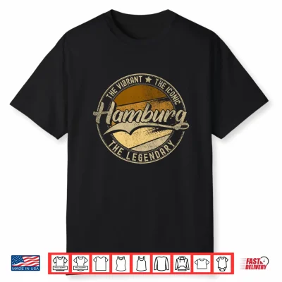 Hamburg Ny   New York   Vintage Distressed Performance Shirt