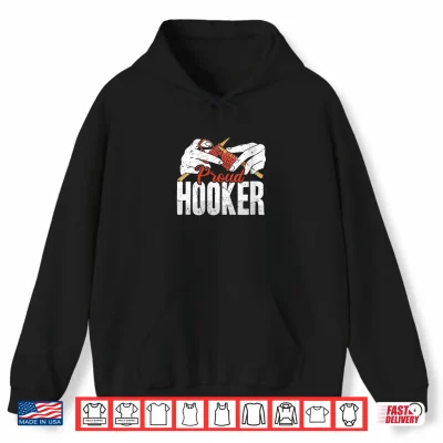 Hoodie Funny Crochet Proud Hooker Crocheting Lady Crocheter Pun Shirt