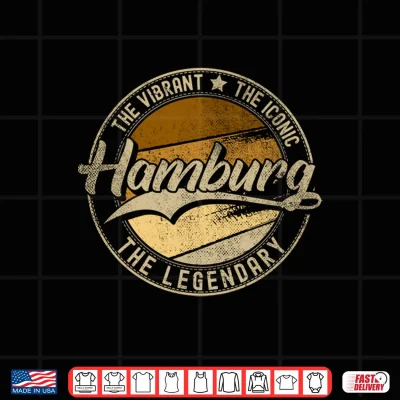 Design Hamburg NY New York Vintage Distressed Performance Shirt
