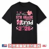 Little Miss 5Th Grade Grad 2026 Graduation Coquette Bow Girl Shirt