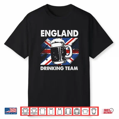 Mens Beer Uk Flag For Men England Drinking Team Performance Shirt