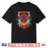 Mens Funny Weed Marijuana Smoking Tiki Man Totem Mask Performance Shirt