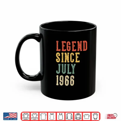 Mug Legend Since July 60th Birthday 1966 Men Women 60 Year Old Shirt