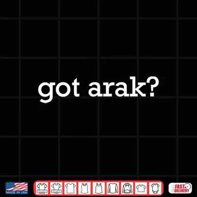 Design Mens Got Arak Lebanese Drink Funny Arab Humor Performance Shirt