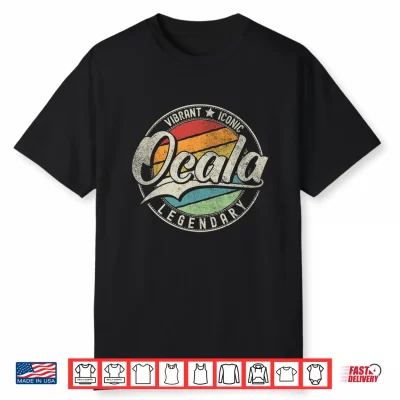 Ocala Fl   Florida   Vintage Distressed Performance Shirt
