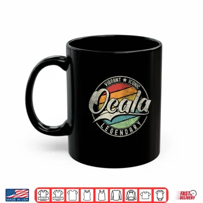 Mug Ocala FL Florida Vintage Distressed Performance Shirt