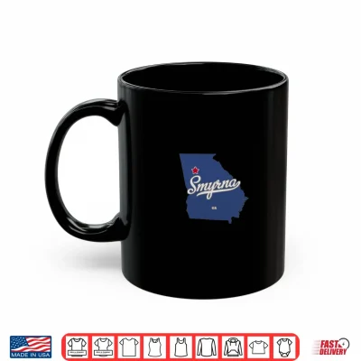 Mug Smyrna Georgia GA Map Performance Shirt