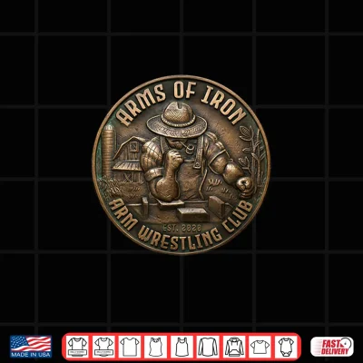 Design Arms of Iron Arm Wrestling Club Bronze Edition Shirt