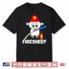 Fire Fighter Sheep Lamb Cattle Livestock Firefighter Performance Shirt