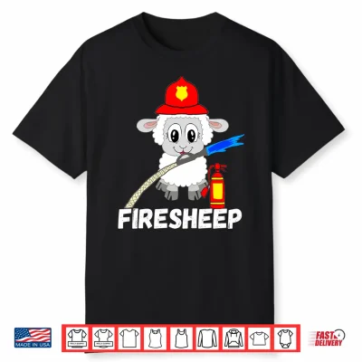 Fire Fighter Sheep Lamb Cattle Livestock Firefighter Performance Shirt