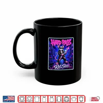 Mug Hard Pass Retro Future Rebellious Attitude Energy Shirt
