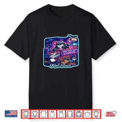 Mind Your Own Chaos Cartoon Design Keep It Drama Free Shirt